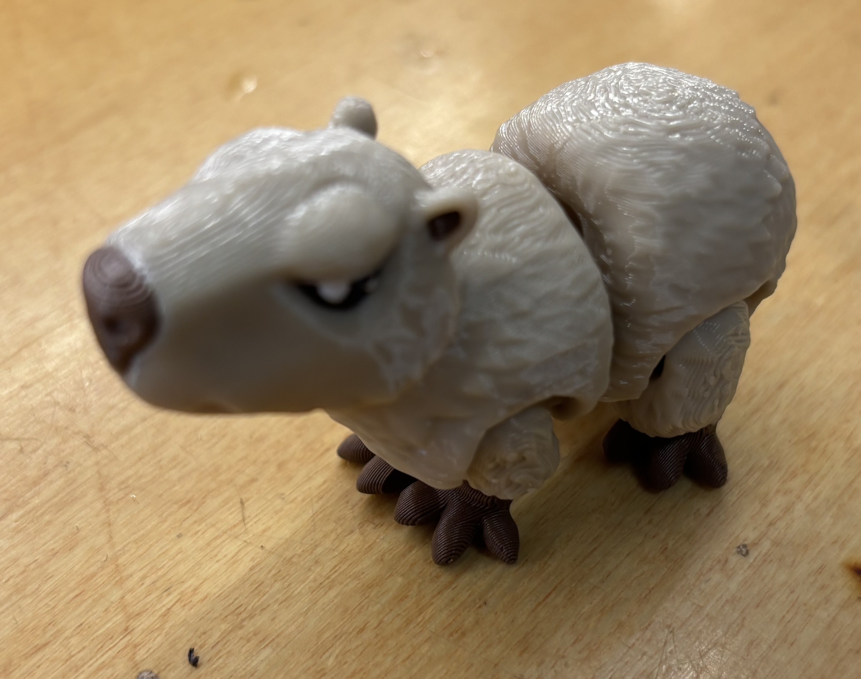 Articulated Capybara — three-quarter view